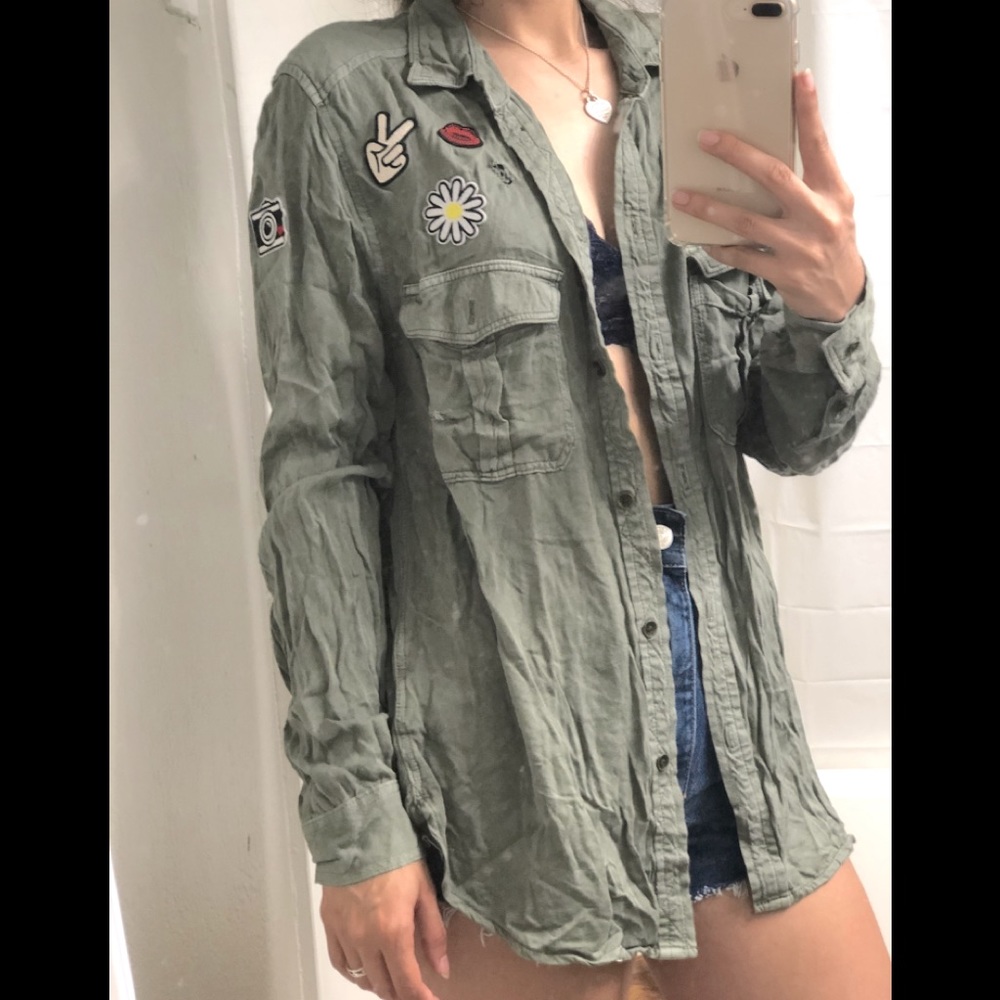 AE Army button up